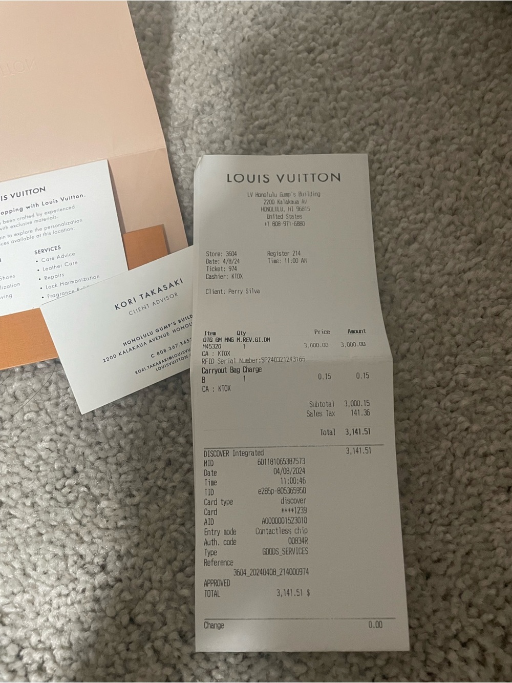 Louis Vuitton Monogram Canvas Tote with Black Straps - Picture 5 of 12